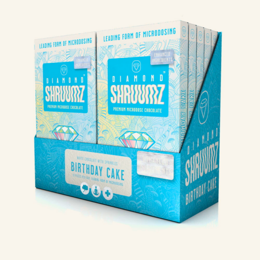 Buy Diamond Shruumz Birthday Cake Mushroom Chocolate Bar 1pk