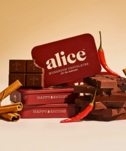 Buy Alice Mushrooms Chocolate Happy Ending – 1 Tin (16 Doses)