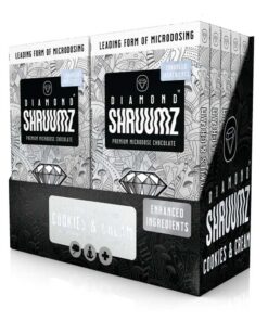 Buy Diamond Shruumz Cookies & Cream Chocolate Bar 10pk