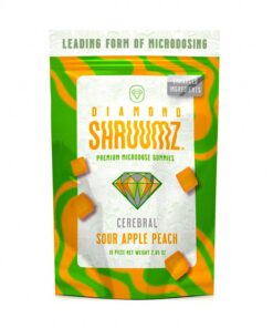 Buy Diamond Shruumz Sour Apple Peach Gummies 15pc