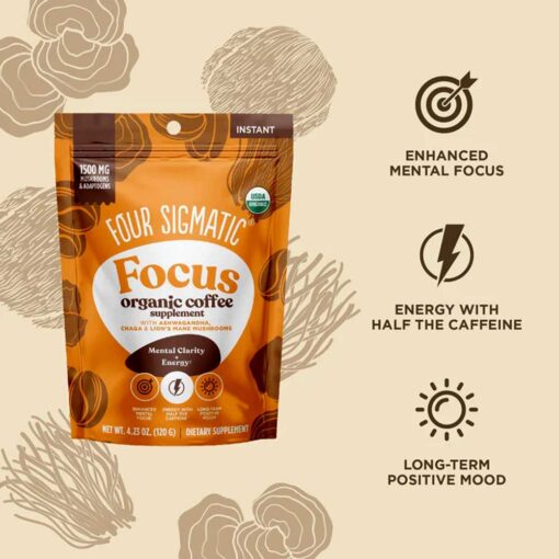 Buy Four Sigmatic Instant Focus Organic Coffee