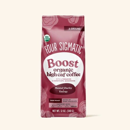 Buy Four Sigmatic Organic Boost High Caf Ground Coffee