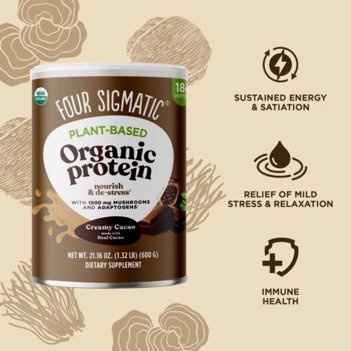 Buy Four Sigmatic Organic Creamy Cacao Plant-based Protein