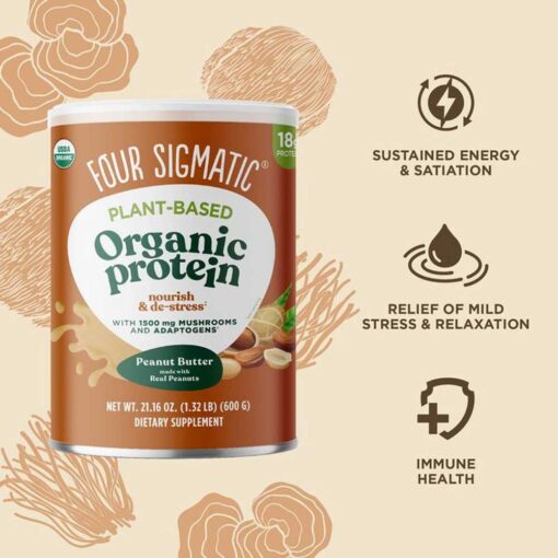 Buy Four Sigmatic Organic Peanut Butter Plant-based Protein