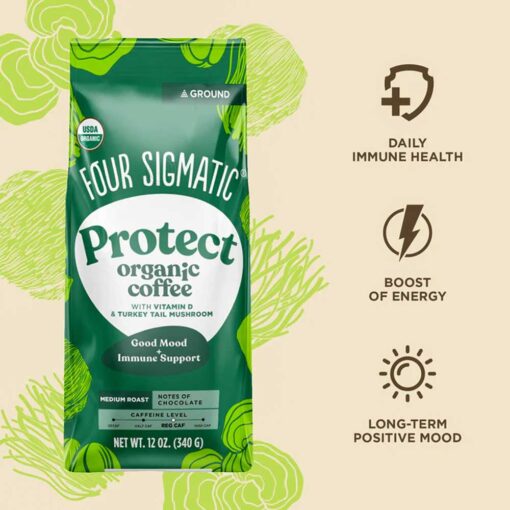 Buy Four Sigmatic Organic Protect Ground Coffee Bag