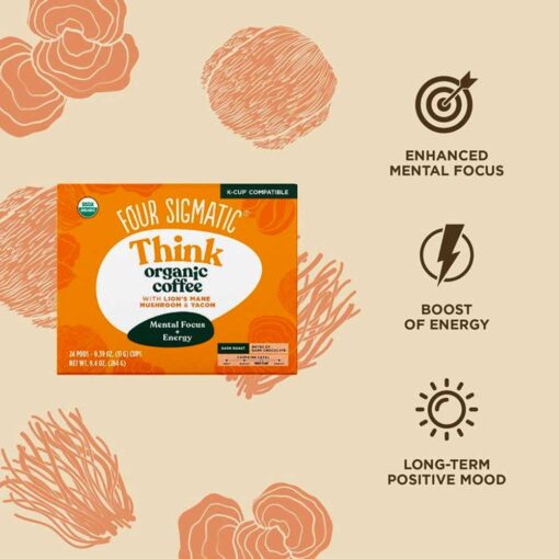 Buy Four Sigmatic Organic Think Coffee Pods Box- 24 count