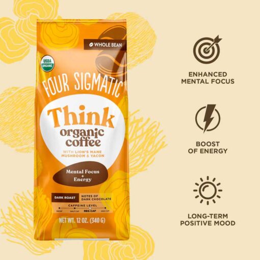 Buy Four Sigmatic Organic Think Whole Bean Coffee Bag