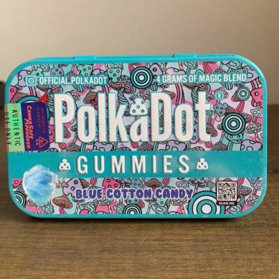 Buy Polkadot Blue Cotton Candy Mushroom Gummies