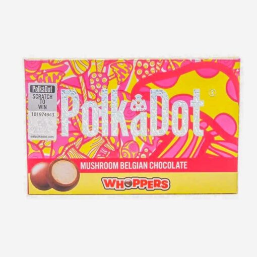 Buy Polkadot Whoppers Mushroom Belgian Chocolate Bar